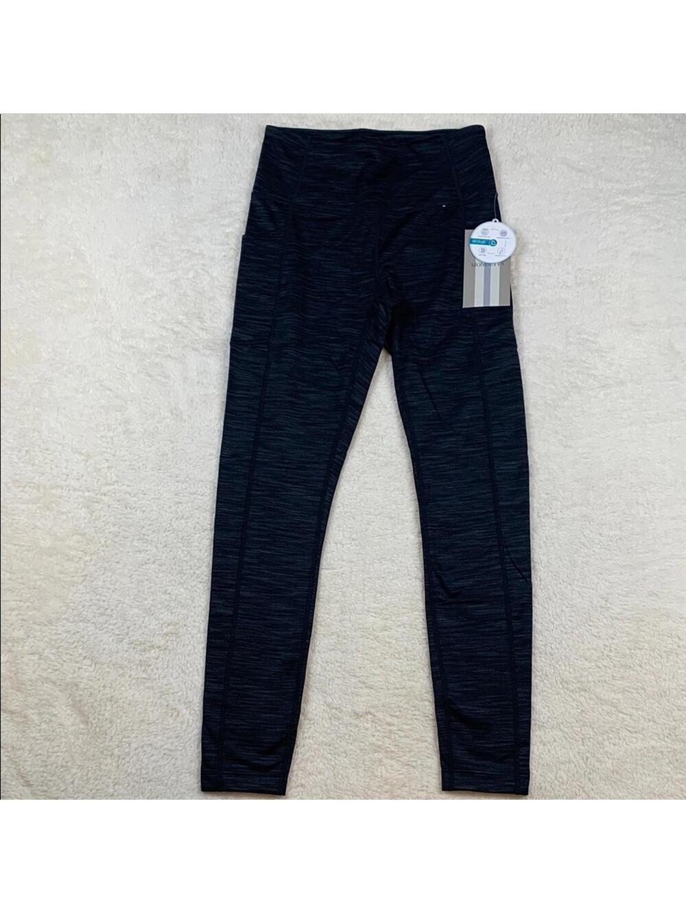 Mondetta Women’s Black Leggings Size XS Side Pocket High Rise Activewear Pants